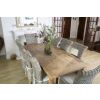 2.4m Reclaimed Teak Mexico Dining Table with 6 Latifa Chairs & 2 Armchairs - 7